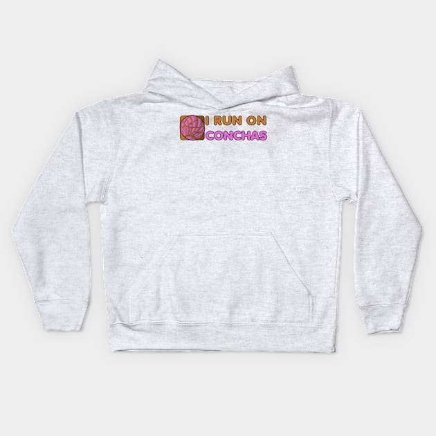 I Run On Conchas Kids Hoodie by That5280Lady